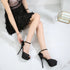 Elegant Peep Toe Platform High Heels Pumps for Women - Stylish Wedding Shoes with Stiletto Heels & Slingback Design Perfect for Brides and Special Occasions